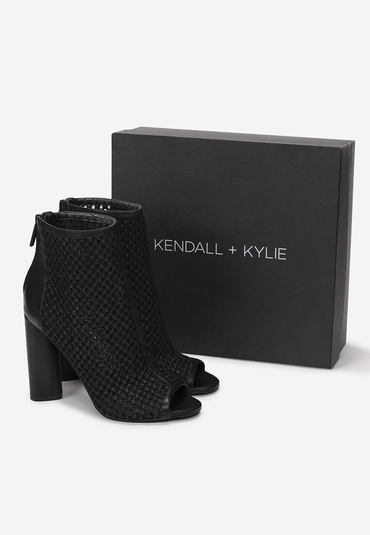 Czarne Botki Kendall + Kylie Openwork