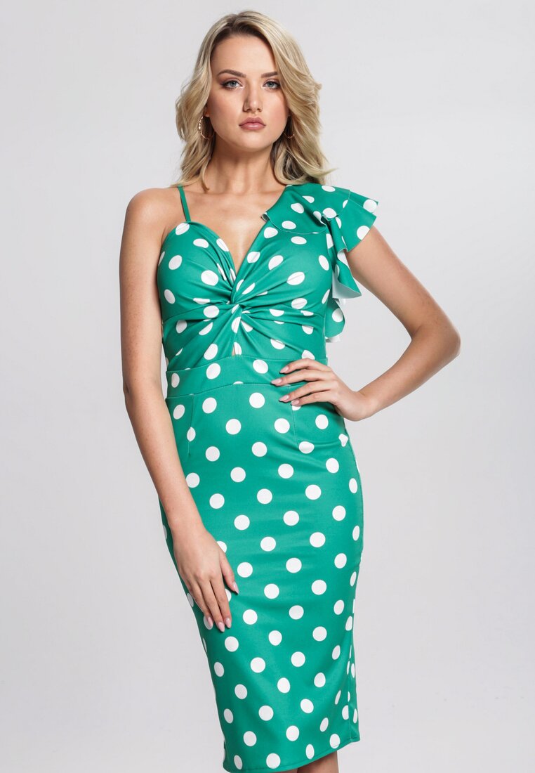 Zielona Sukienka I Like Dots
