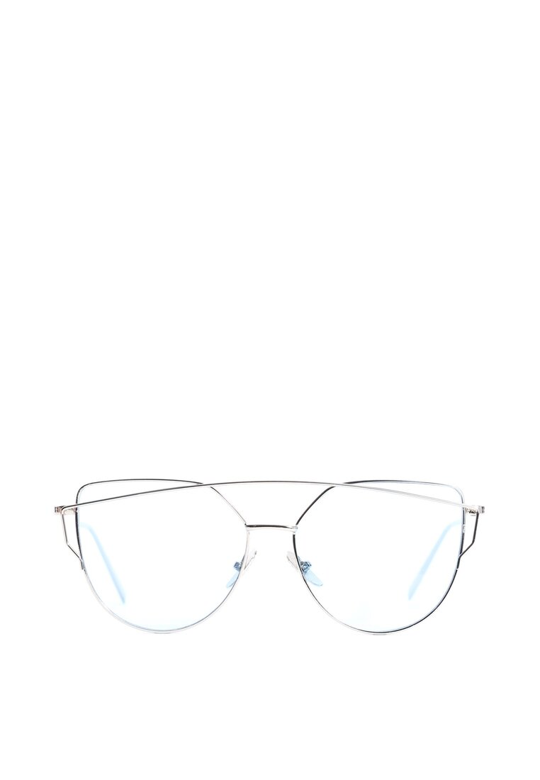 Srebrno-niebieskie Okulary Pudding