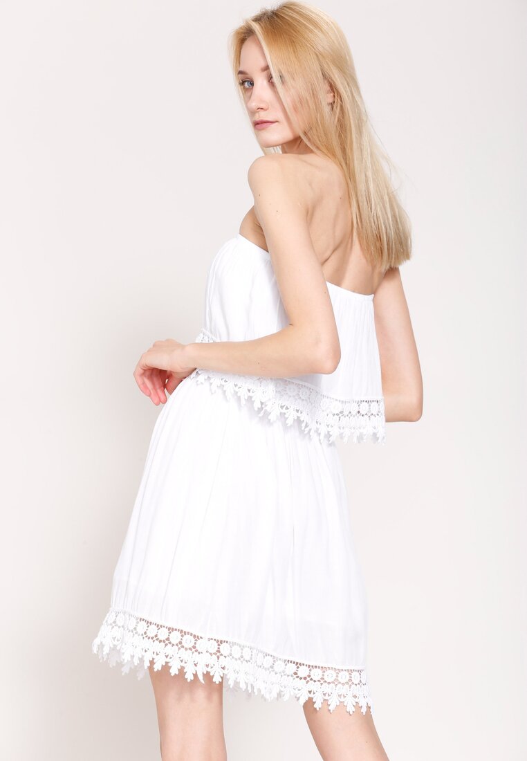 Biała Sukienka Hazel Cream