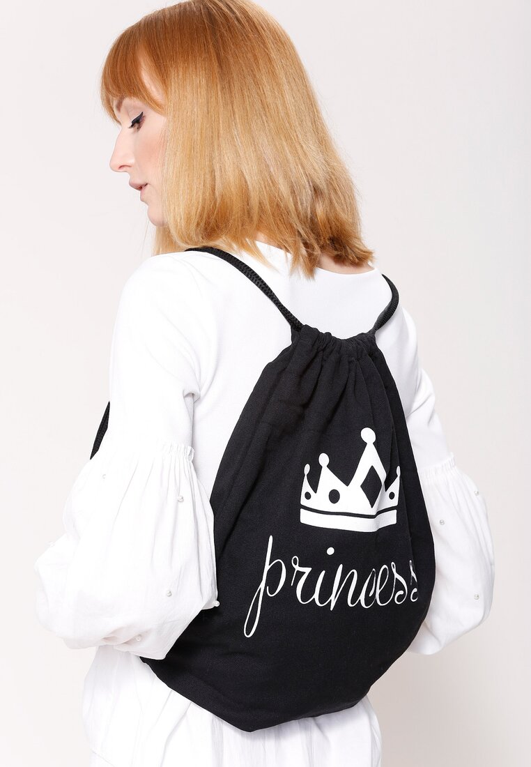 Czarny Plecak Princess Backpack