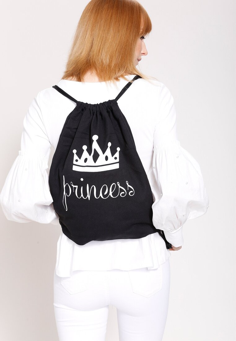 Czarny Plecak Princess Backpack