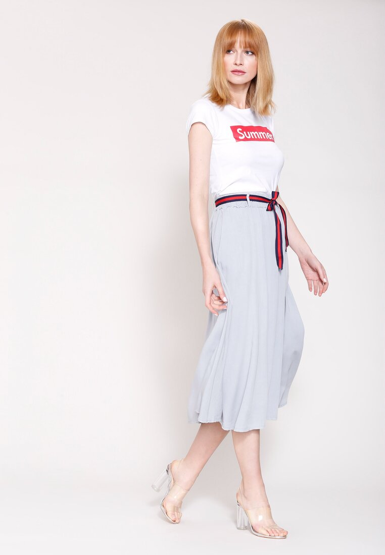 Szara Spódnica Sing Sing