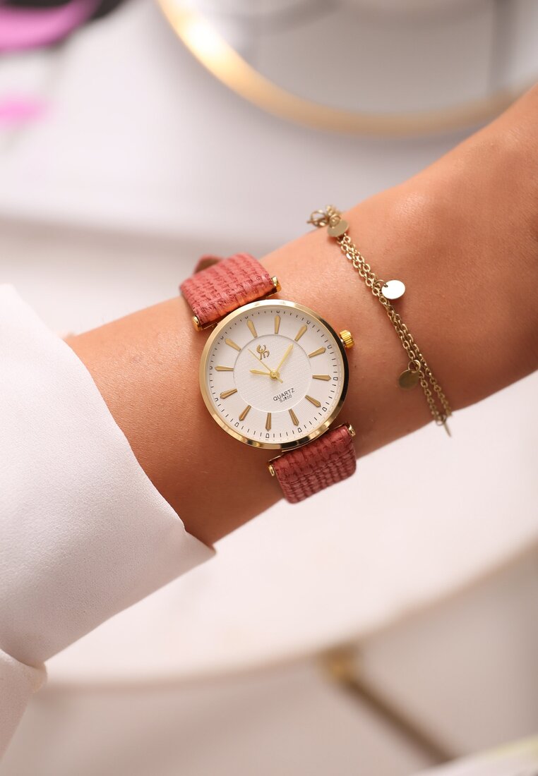 Różowo-Złoty Zegarek Classic Timer
