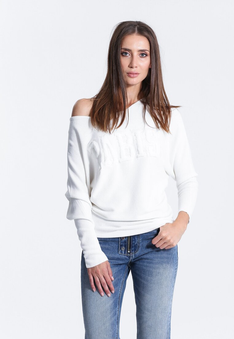 Biały Sweter Seamlessly