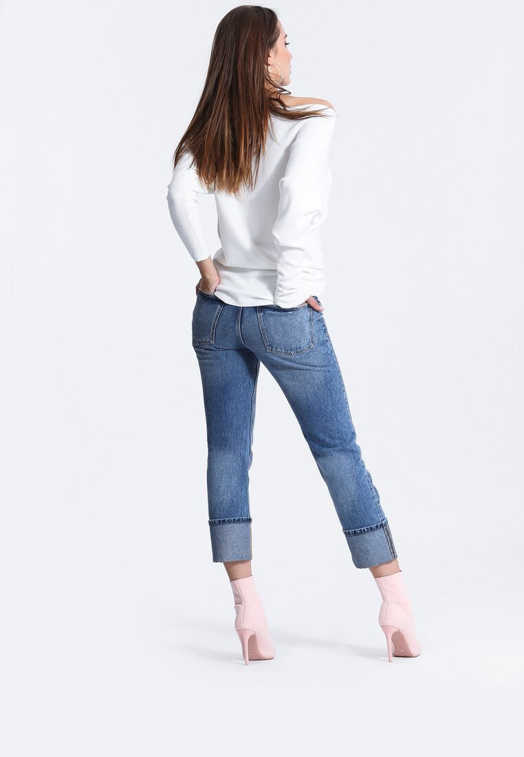 Biały Sweter Seamlessly