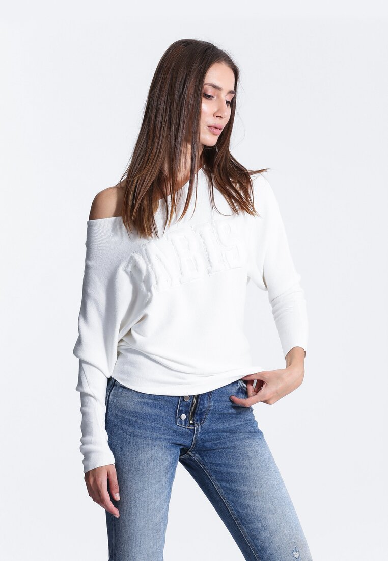 Biały Sweter Seamlessly