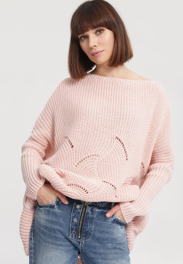 Różowy Sweter Take