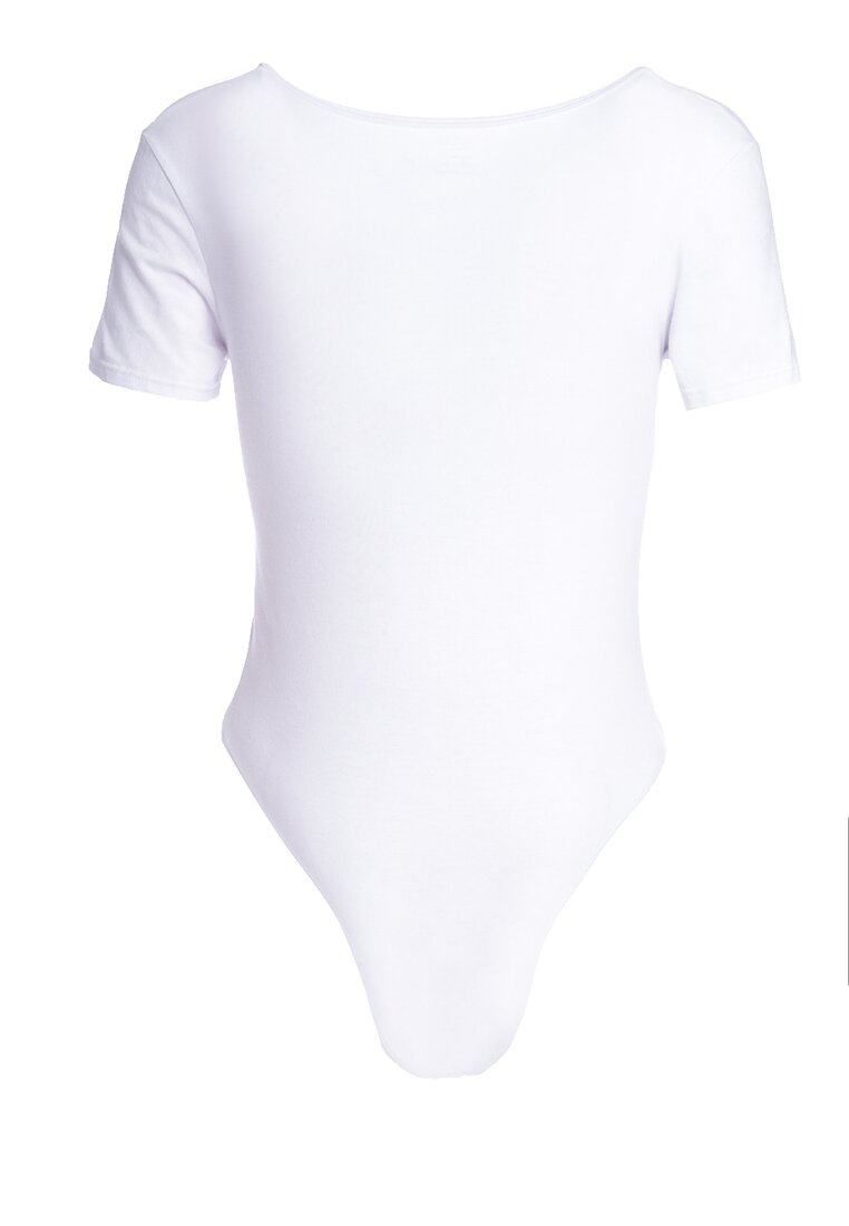 Białe Bawełniane Klasyczne Body Temines