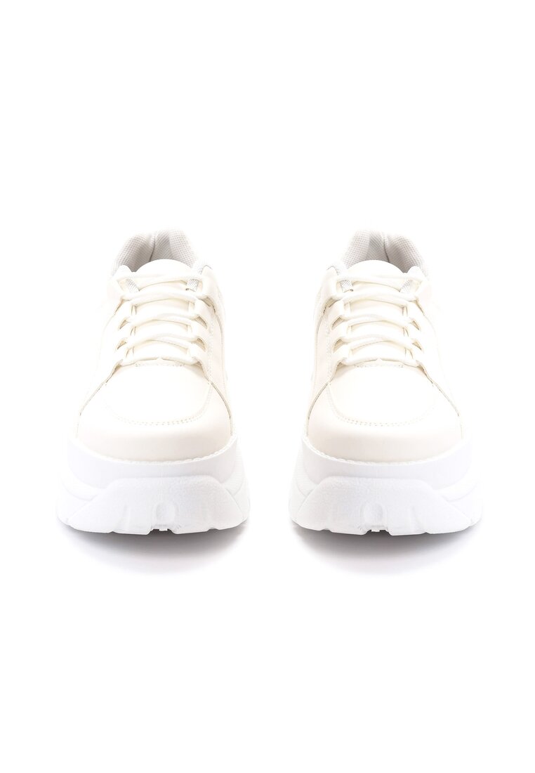 Białe Sneakersy Checking