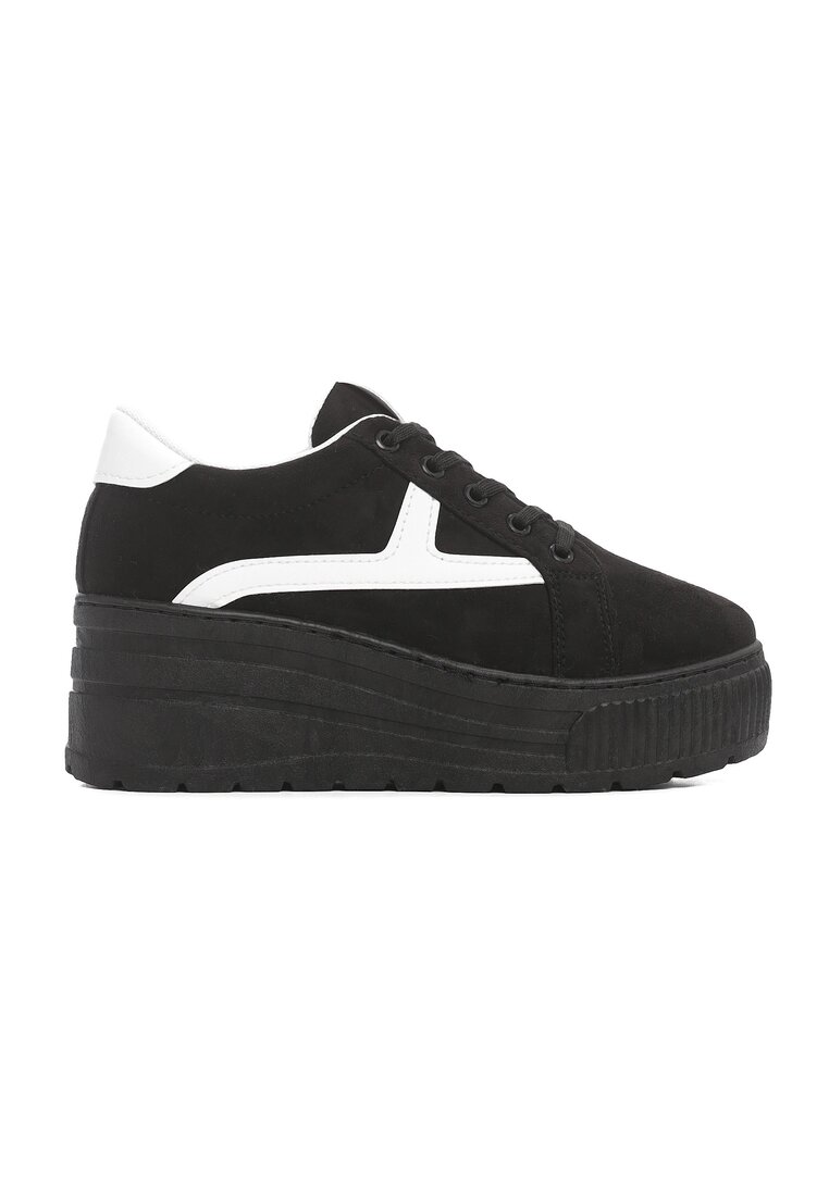 Czarne Sneakersy Thermic
