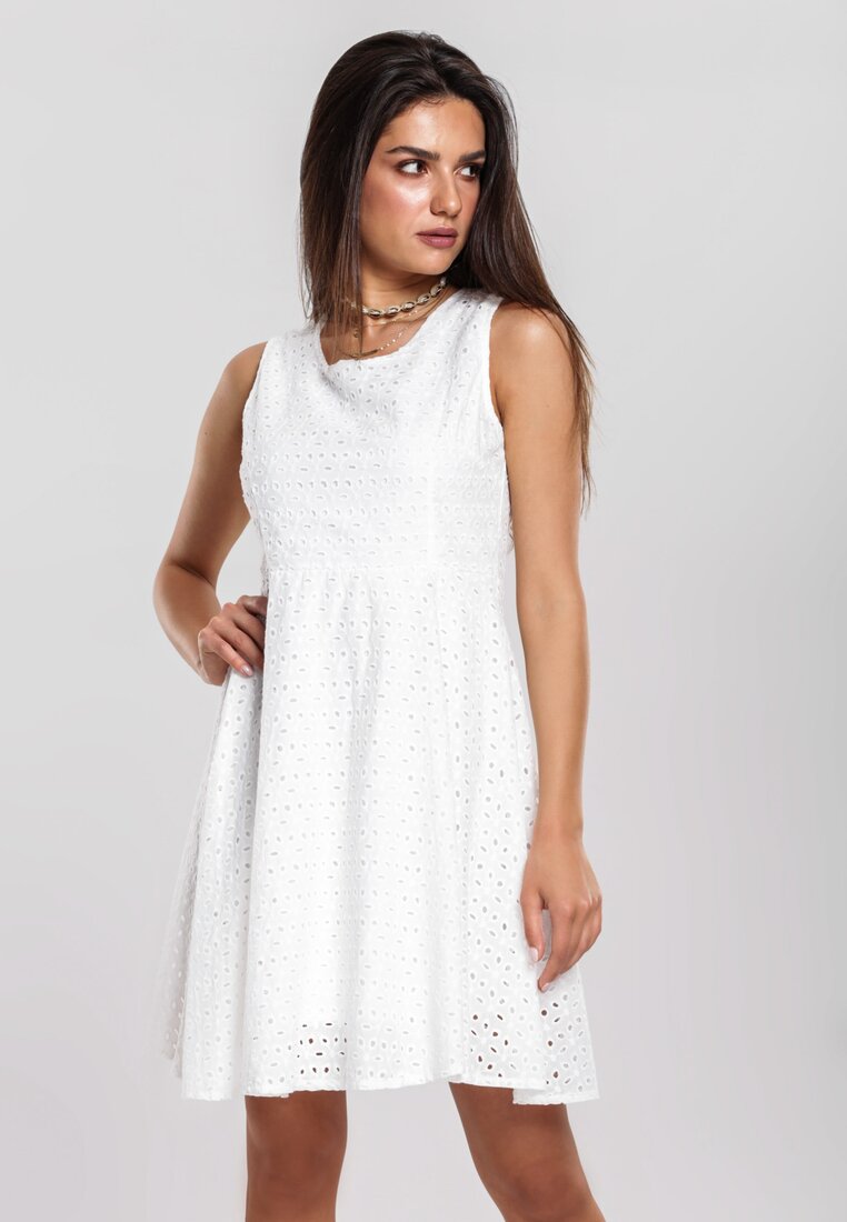 Biała Sukienka Admonish