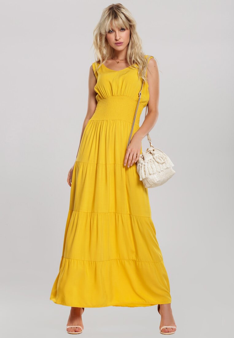 Żółta Sukienka Lava Of Beauty