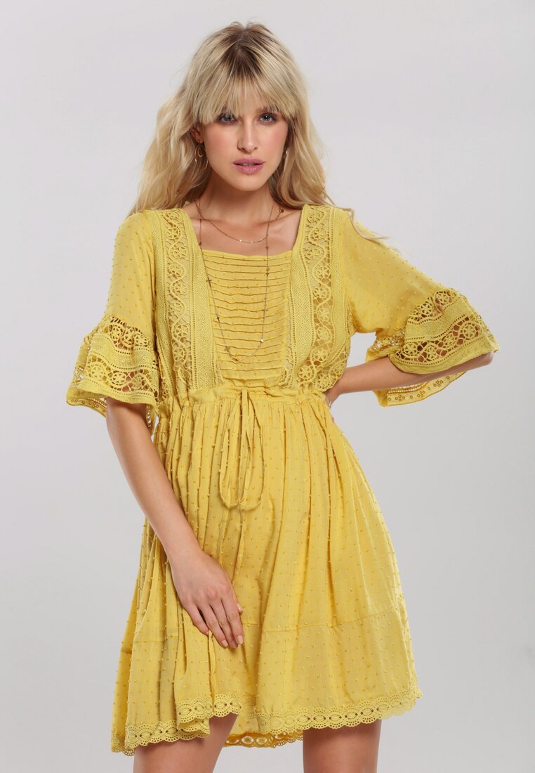 Żółta Sukienka Treselle
