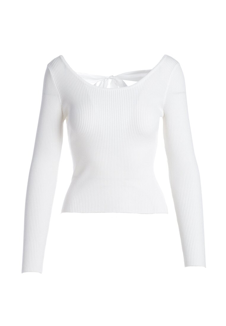 Biały Sweter Milan