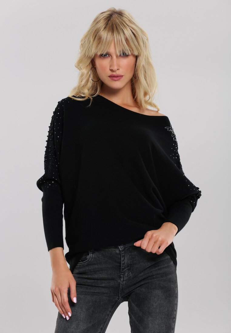 Czarny Sweter Lina