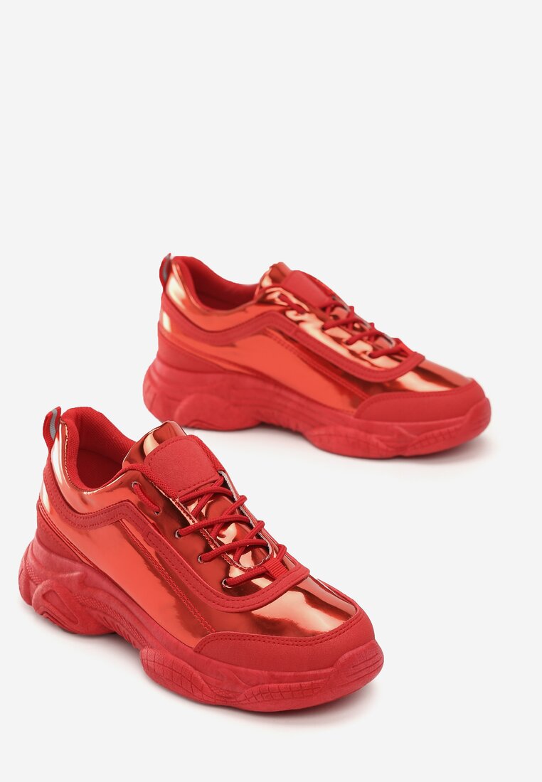 Czerwone Sneakersy Faye