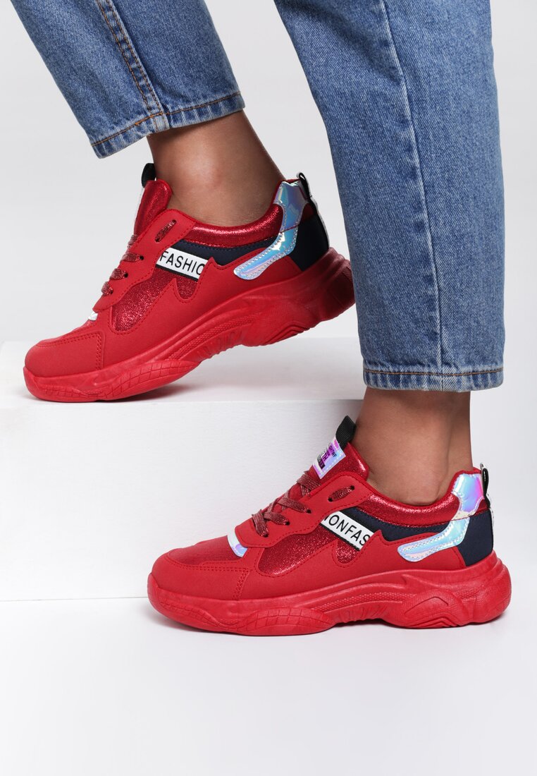 Czerwone Sneakersy Lea
