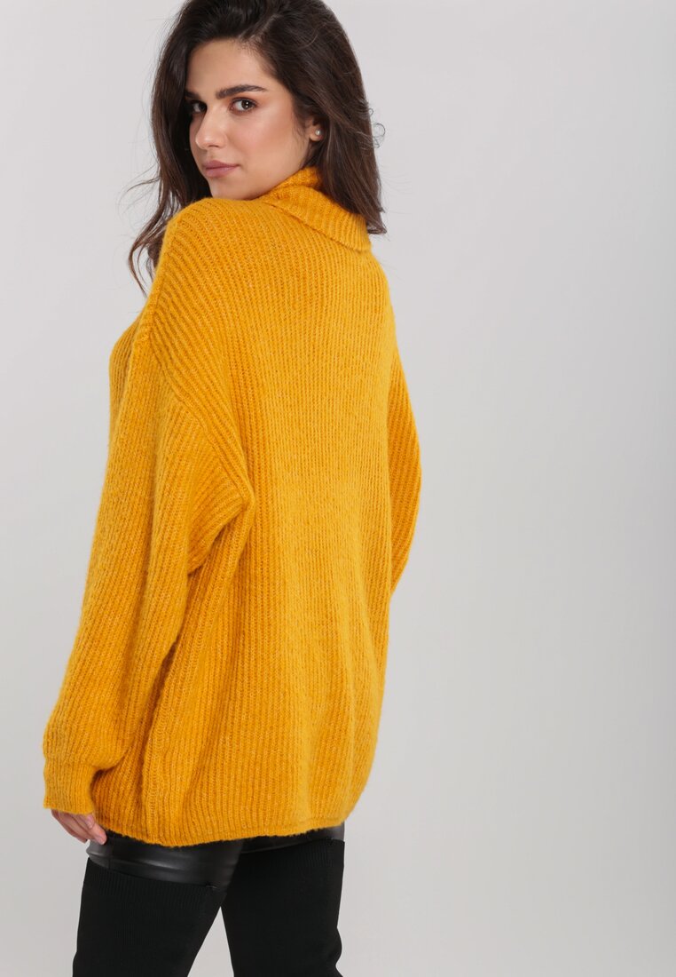 Musztardowy Golf Oversize Malia