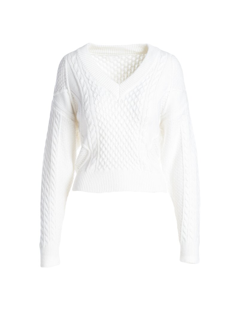 Biały Sweter Bon Air