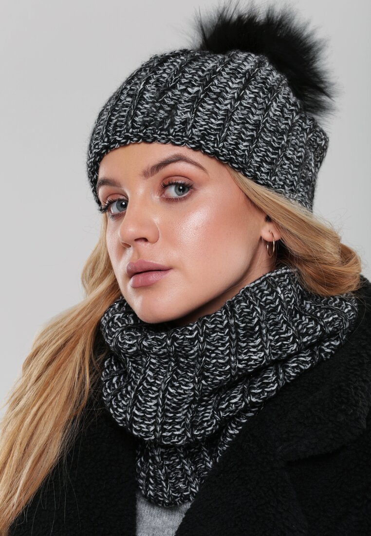 Czarny Komplet Cosy Autumn