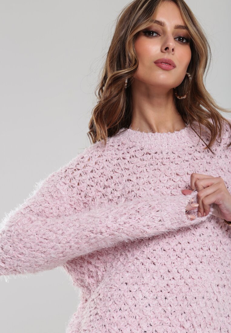 Różowy Sweter Amalie