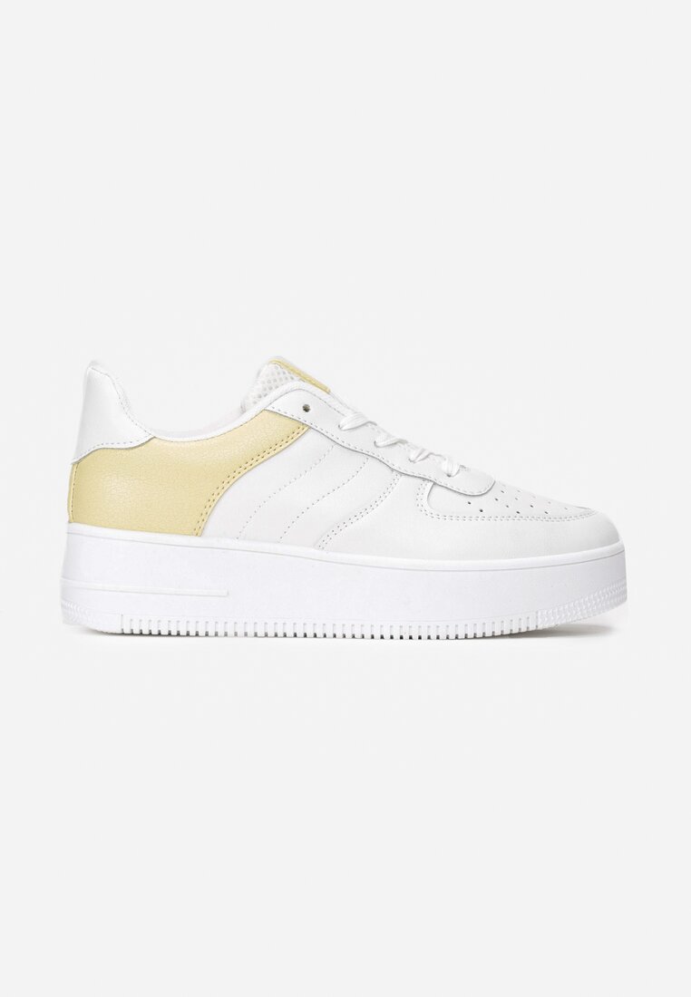 Biało-Żółte Sneakersy Farah