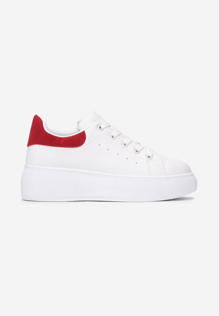 Biało-Czerwone Sneakersy Amiee