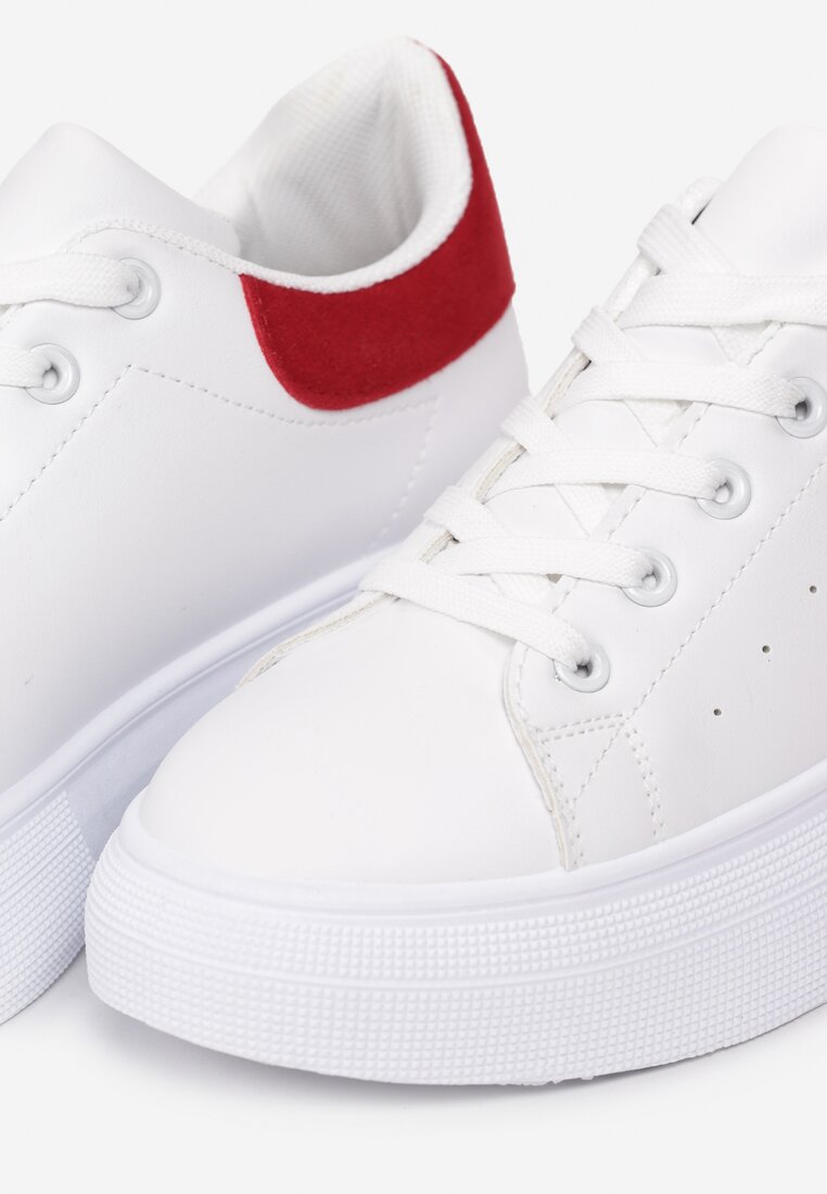 Biało-Czerwone Sneakersy Amiee