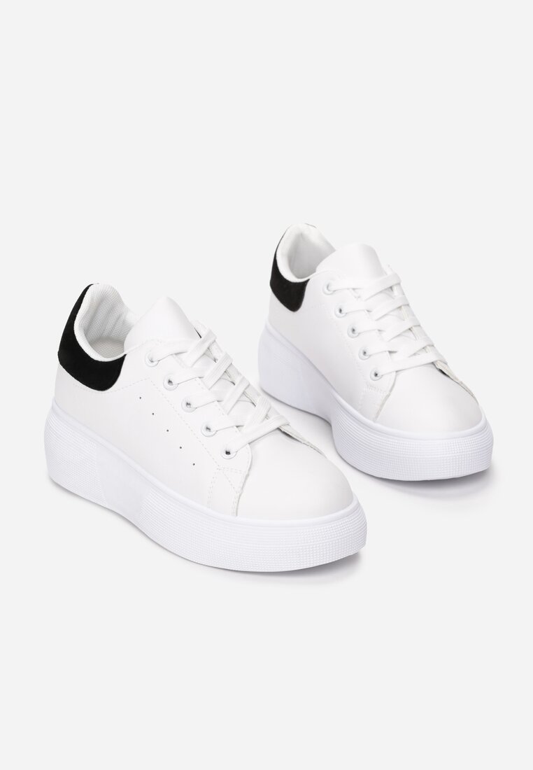 Biało-Czarne Sneakersy Amiee