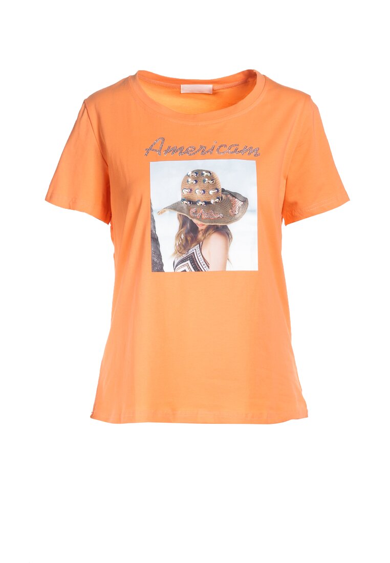 Pomarańczowy T-shirt Galene