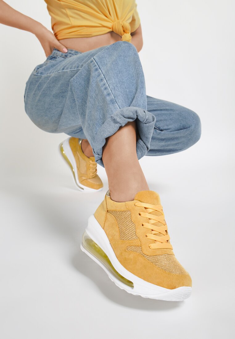 Żółte Sneakersy Egretta