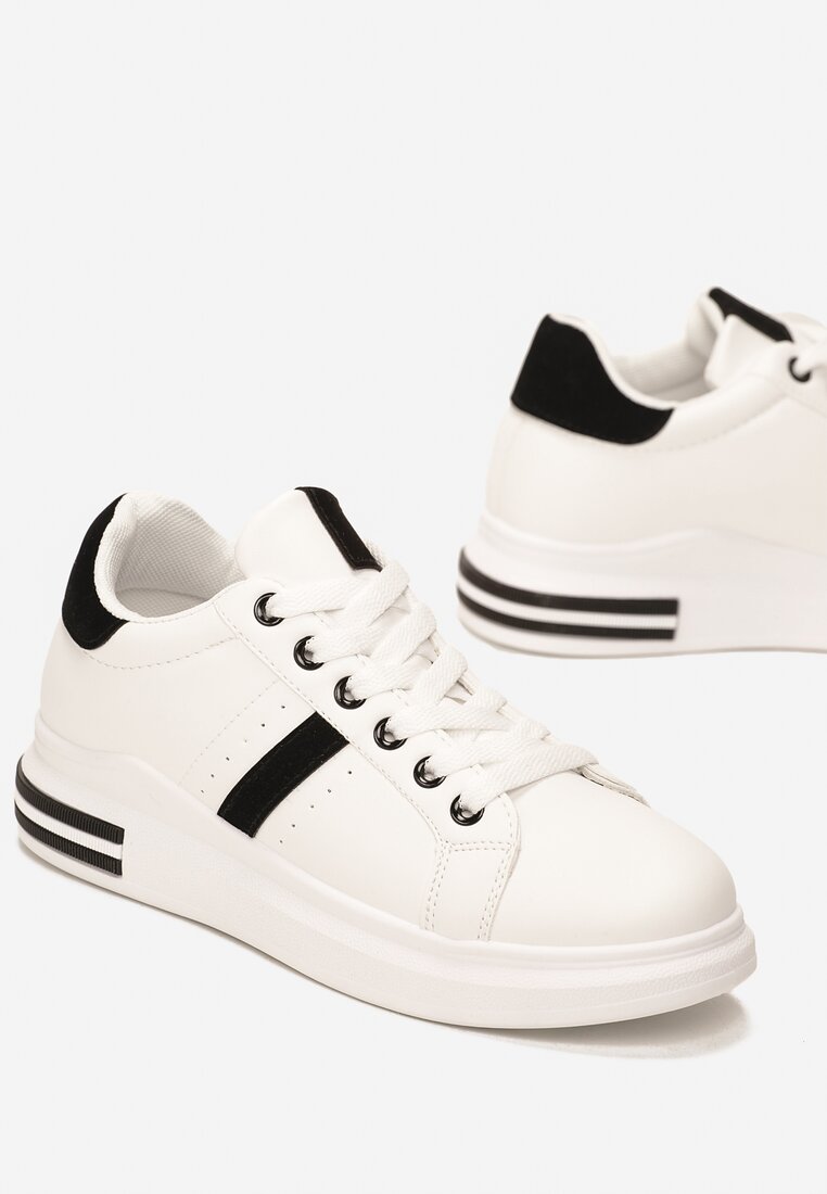 Biało-Czarne Sneakersy Chenene