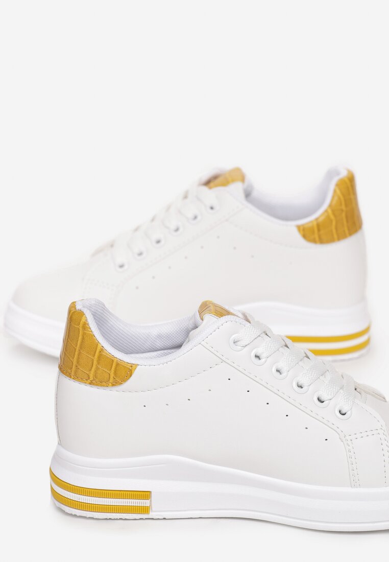 Biało-Żółte Sneakersy Siniophe
