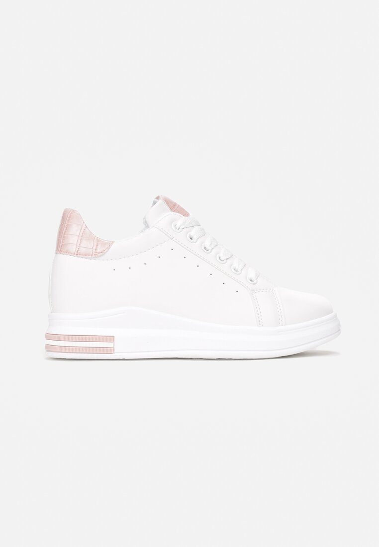 Biało-Różowe Sneakersy Siniophe