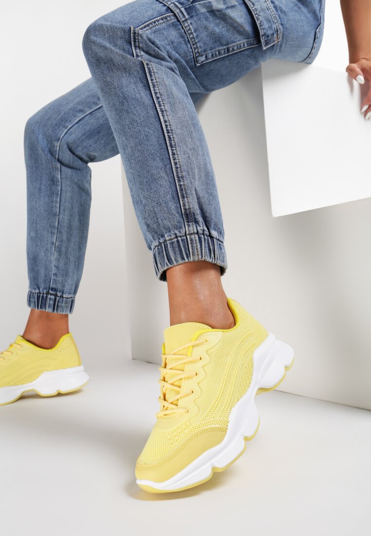 Żółte Sneakersy Eidothea