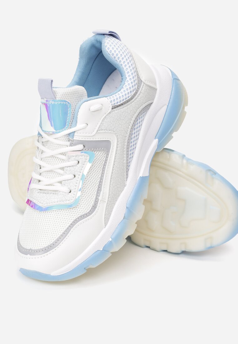 Biało-Niebieskie Sneakersy Prosymeina
