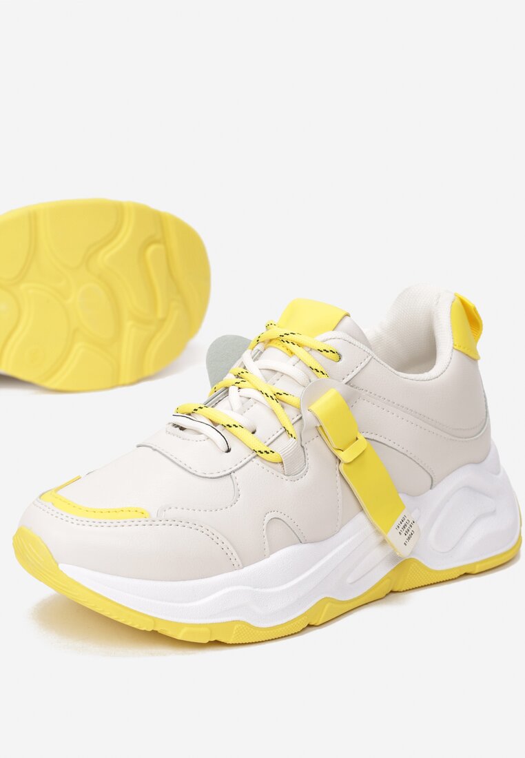 Żółte Sneakersy Lilias
