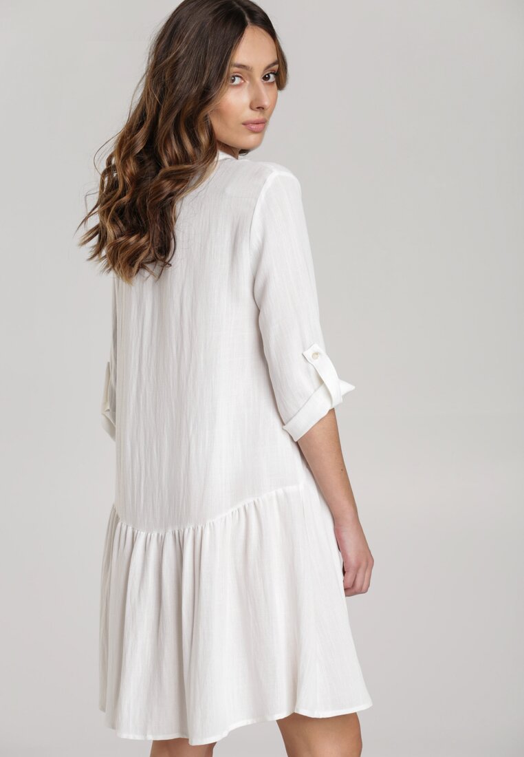 Biała Sukienka Brifer