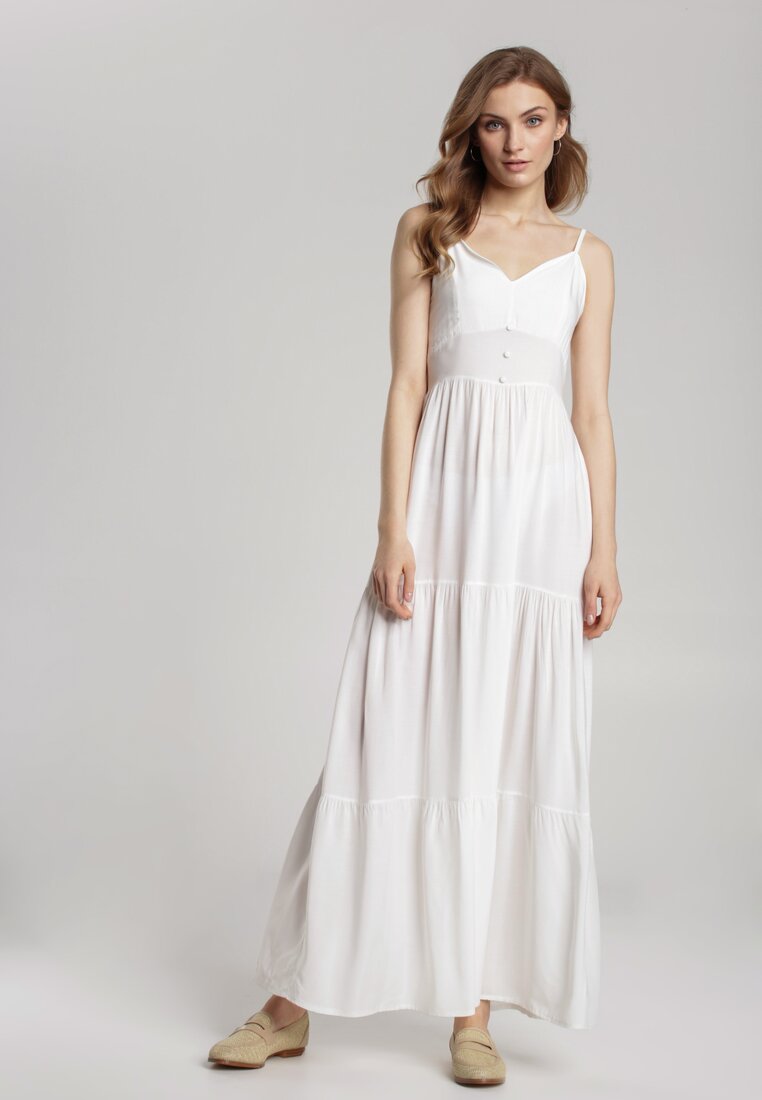Biała Sukienka Fahey