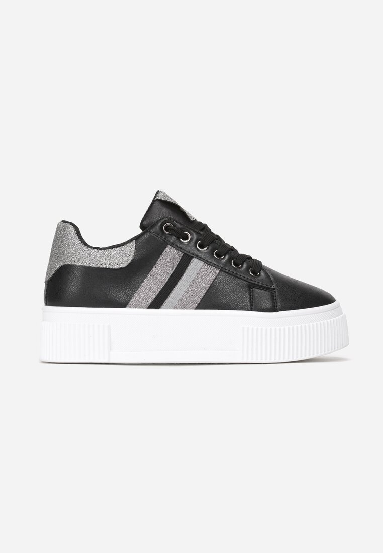 Czarne Sneakersy Elashor