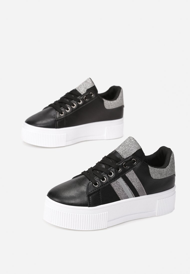 Czarne Sneakersy Elashor