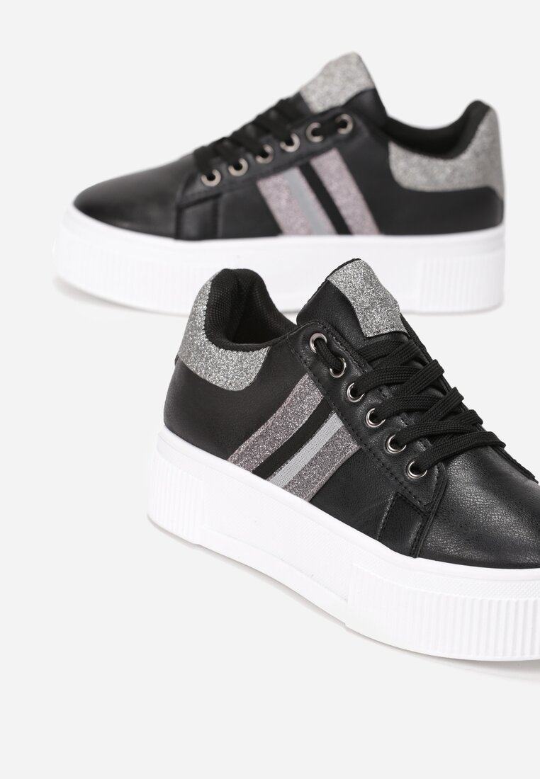 Czarne Sneakersy Elashor