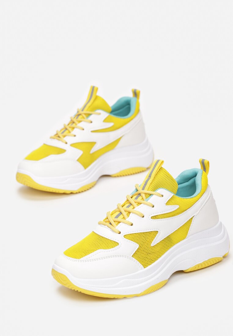 Żółte Sneakersy Mibao