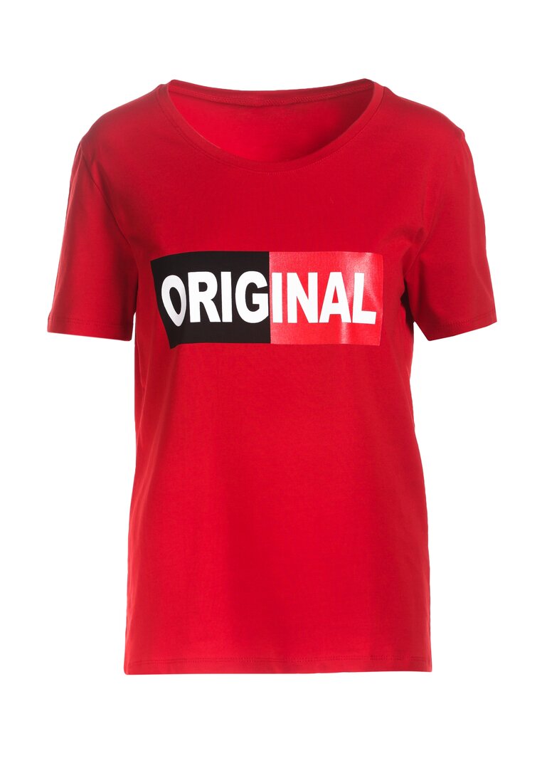 Czerwony T-shirt Leucedice