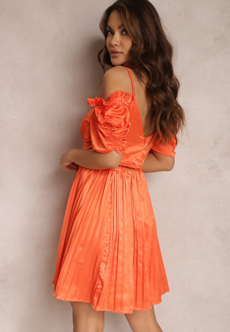 Pomarańczowa Sukienka Silkport