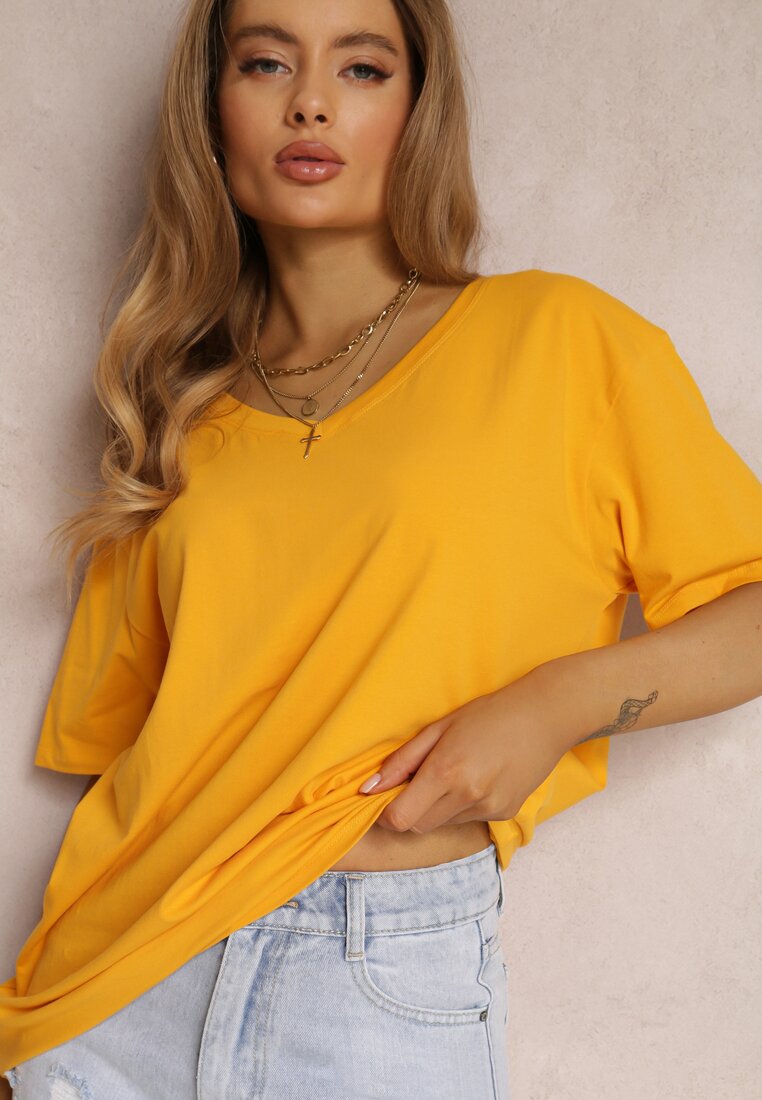 Żółty T-shirt Nikoneus