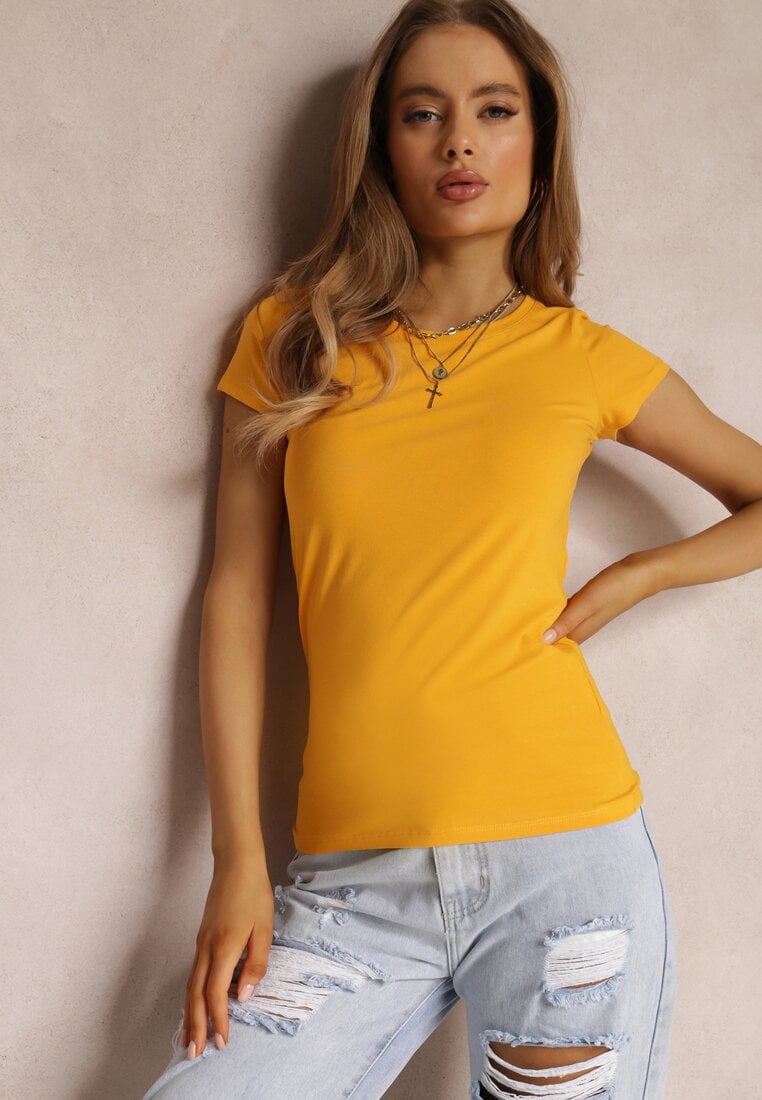 Żółty T-shirt Ariema