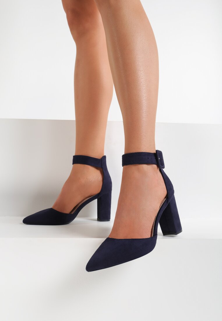 Granatowe Czółenka Igona