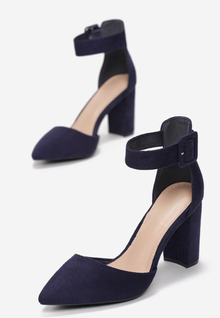 Granatowe Czółenka Igona